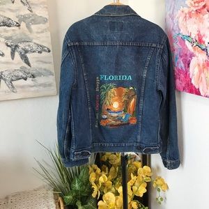 Gap Pioneer Florida Embroidered Jeans Jacket